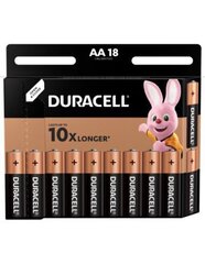 Patareid Duracell AA / LR6 / MN1500 LR6 1.5V (18 tk.) цена и информация | Батарейки | kaup24.ee