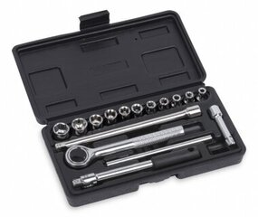 Kreator socket set 1/4'' 4-12mm (12pcs) hind ja info | Käsitööriistad | kaup24.ee