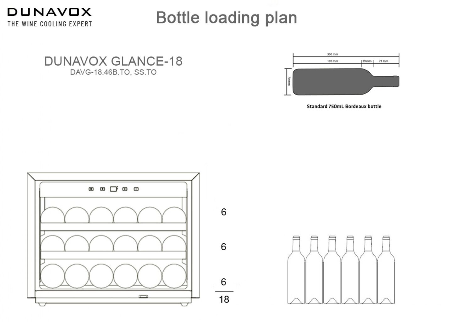 Dunavox DAVG-18.46B.TO hind ja info | Veinikülmikud | kaup24.ee