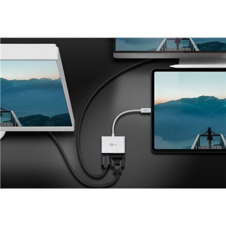 Adapter Goobay USB-C to Multiport/HDMI (52430) цена и информация | USB jagajad, adapterid | kaup24.ee