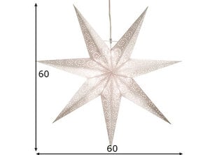 Täht Antique 60cm, valge hind ja info | Jõulukaunistused | kaup24.ee