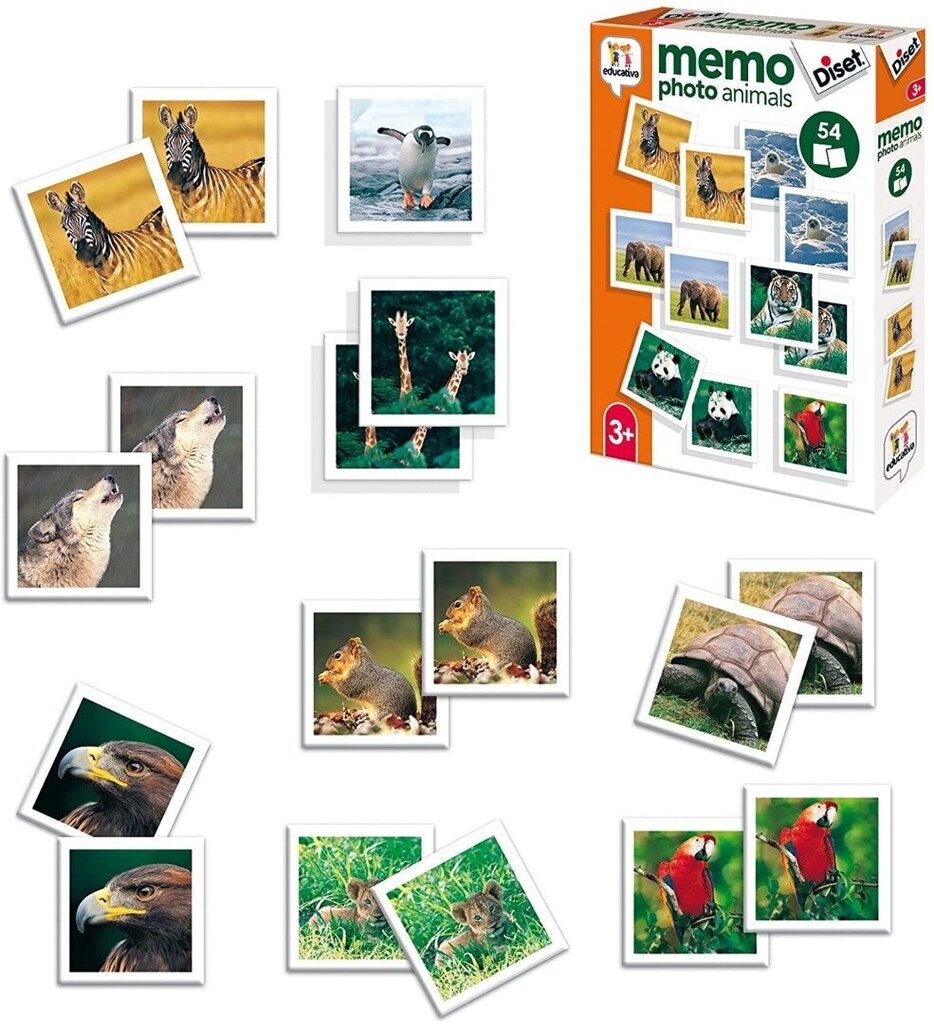 Lauamäng - Fotomemo Loomad цена и информация | Lauamängud ja mõistatused | kaup24.ee