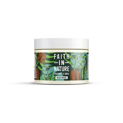 Faith in Nature orgaanilise kookosõli ja sheavõiga sügavniisutav juuksemask, 300ml hind ja info | Maskid, õlid, seerumid | kaup24.ee