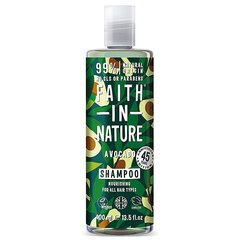 Faith in Nature juukseid toitev šampoon avokaadoõliga, 400ml цена и информация | Шампуни | kaup24.ee