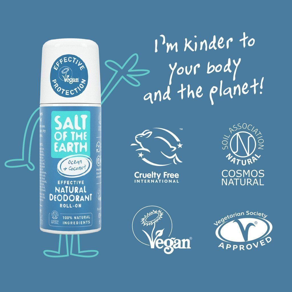 Salt of the Earth COSMOS Natural roll-on deodorant Ocean&amp;Coconut, 75ml hind ja info | Deodorandid | kaup24.ee