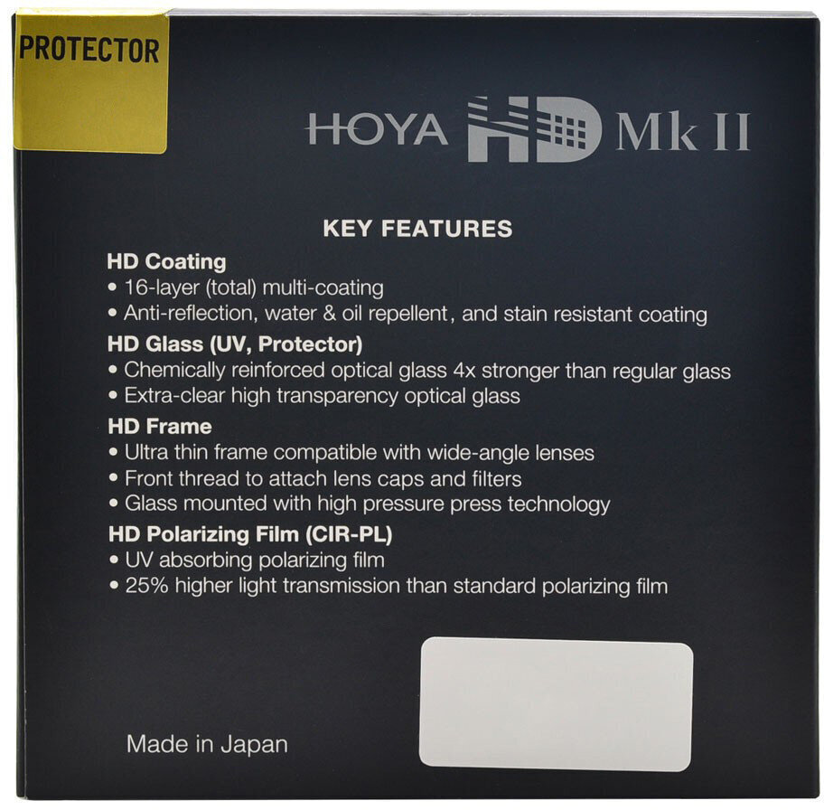 Hoya Protector HD Mk II, 49mm hind ja info | Filtrid fotoaparaatidele | kaup24.ee