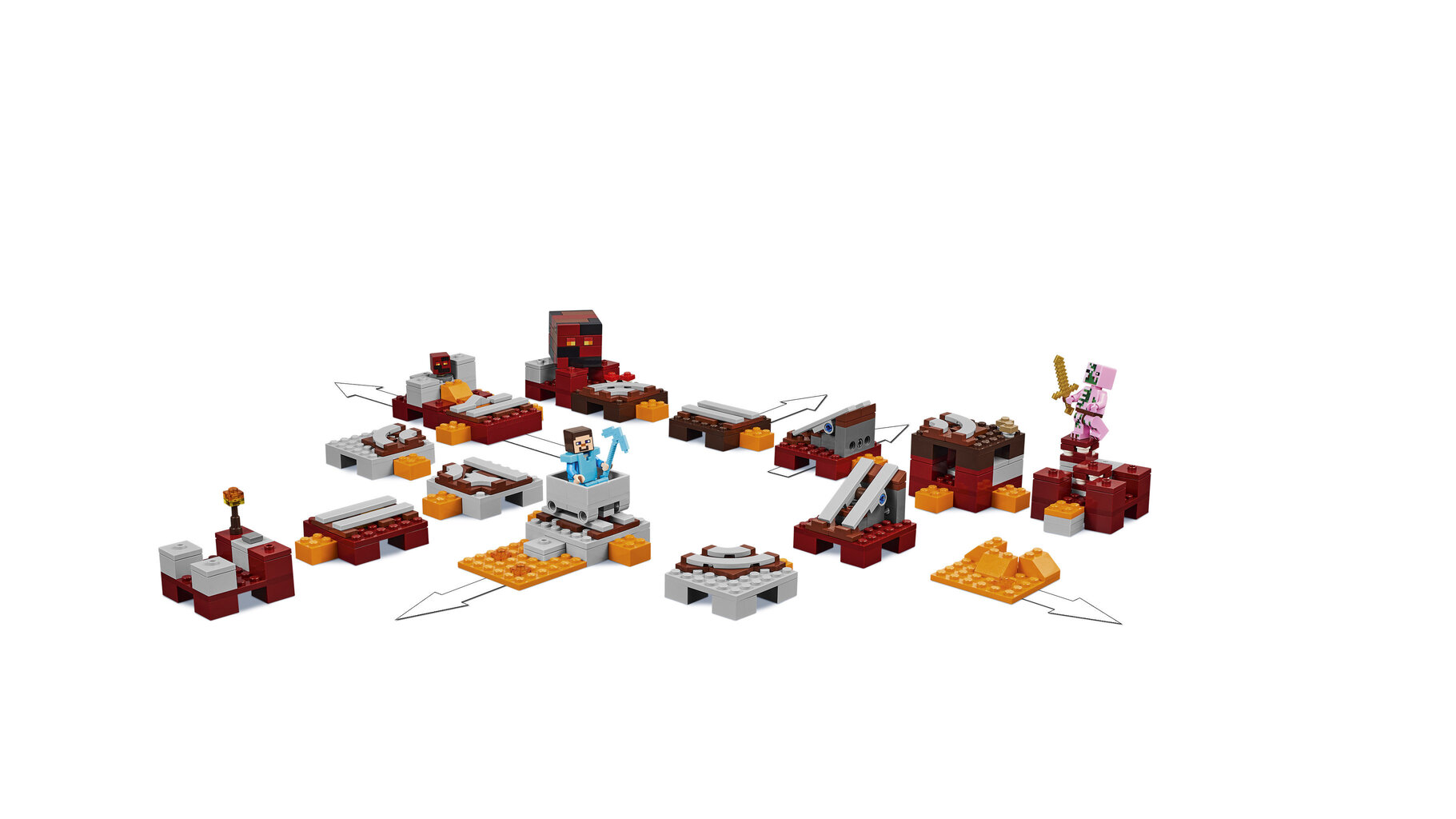 21130 LEGO® Minecraft The Nether Railway hind ja info | Klotsid ja konstruktorid | kaup24.ee