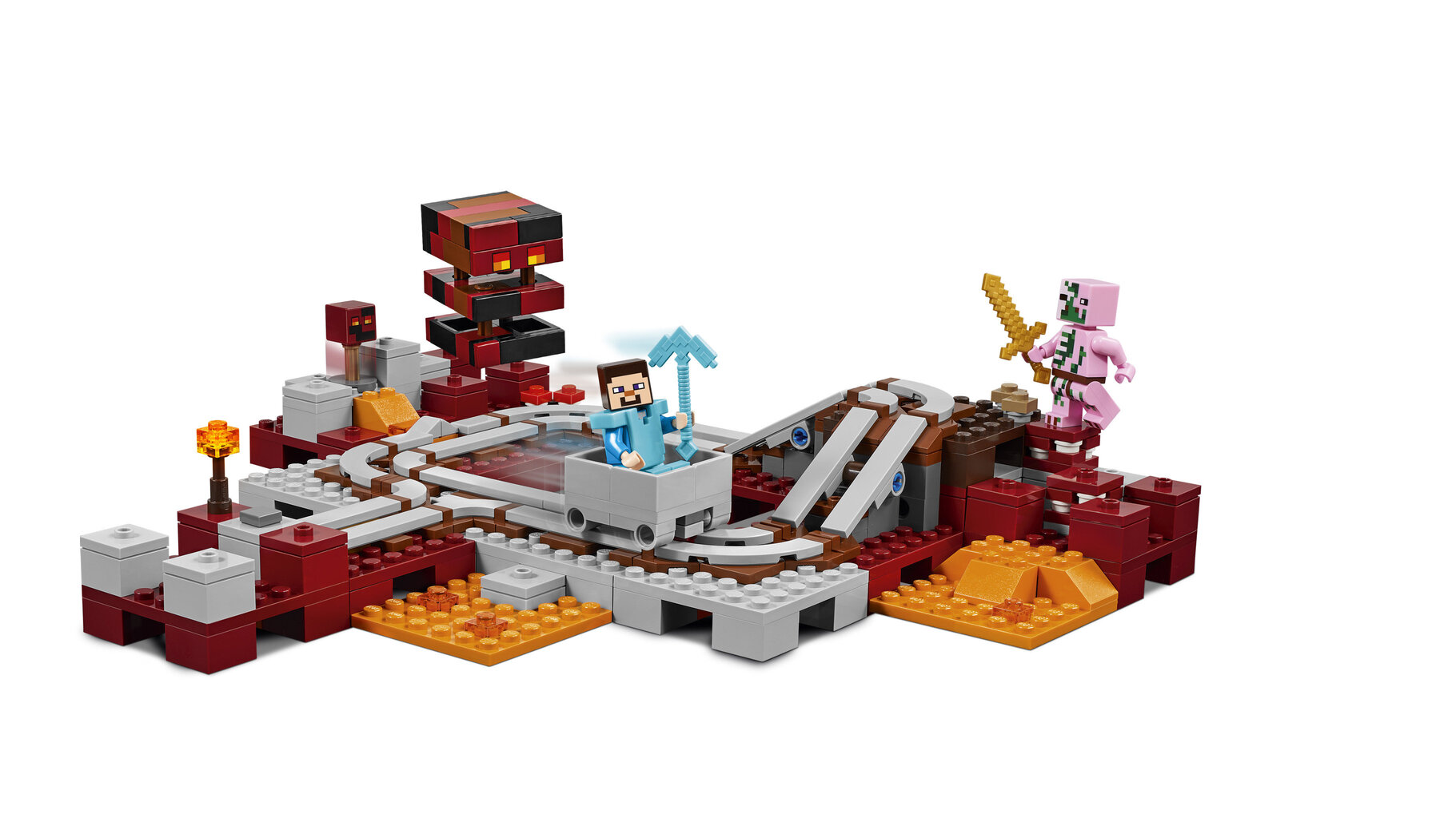 21130 LEGO® Minecraft The Nether Railway hind ja info | Klotsid ja konstruktorid | kaup24.ee