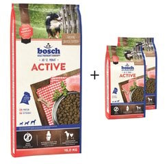 Сухой корм Bosch Petfood Active (High Premium Concept) 15 кг + 2 кг цена и информация |  Сухой корм для собак | kaup24.ee