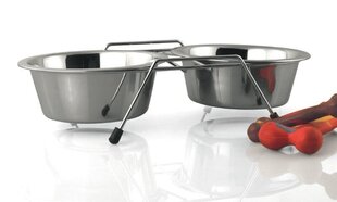 Комплект посуды для кормления любимца 2xD16 см, ТМ Duvo+ цена и информация | Миски, ящики для корма | kaup24.ee