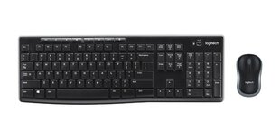 JUhtmevaba hiir + klaviatuur Logitech MK270 - Nordic hind ja info | Klaviatuurid | kaup24.ee