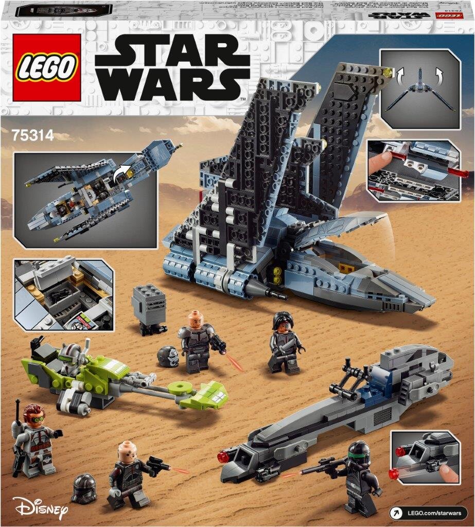 75314 LEGO® Star Wars 75314 The Bad Batch-i ründesüstik цена и информация | Klotsid ja konstruktorid | kaup24.ee