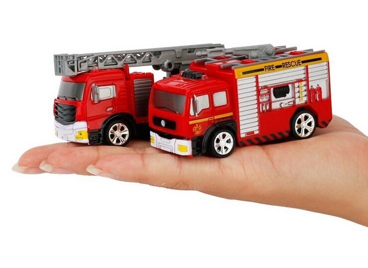 Puldiauto Mini Firetruck 1:58 hind ja info | Poiste mänguasjad | kaup24.ee