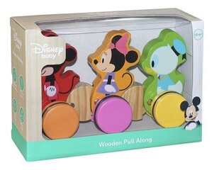 Puidust Disney Trio ratastel hind ja info | Imikute mänguasjad | kaup24.ee