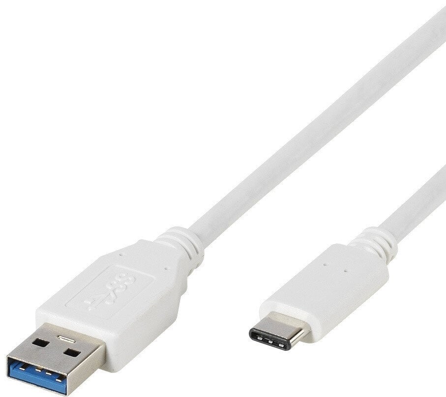 VIVANCO USB-C/USB 3.1 A kaabel 1m Valk. hind ja info | Mobiiltelefonide kaablid | kaup24.ee