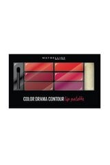 Maybelline Color Drama huulevärvide palett naistele 4 g, 01 Crimson Vixen цена и информация | Помады, бальзамы, блеск для губ | kaup24.ee