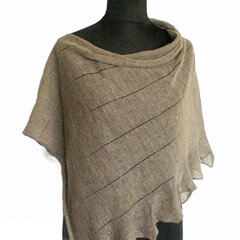 Linane keep poncho looduslikult linane hall hind ja info | Naiste kampsunid | kaup24.ee