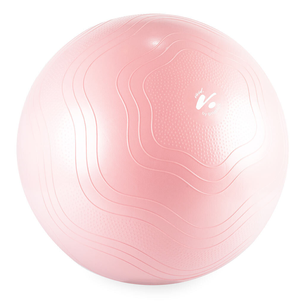 Treeningpall koos pumbaga Gymstick Vivid 65cm, roosa цена и информация | Võimlemispallid | kaup24.ee