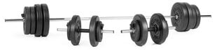 Набор штанги для подъема GYMSTICK Vinyl Weight Set 60 кг цена и информация | Гантели, штанги, гири | kaup24.ee