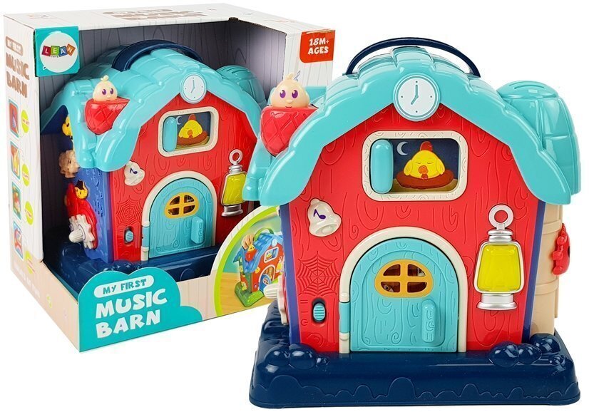 Muusikaline maja "Talli loomad", roosa hind ja info | Imikute mänguasjad | kaup24.ee