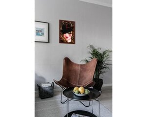 Kella Tikkimiskomplekt "Tüdruk musta mütsiga" (35x46), Collection D'Art hind ja info | Tikkimistarvikud | kaup24.ee