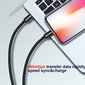 3.1 USB-C - Lightning Kaabel 2m Swissten Textile : must hind ja info | Kaablid ja juhtmed | kaup24.ee