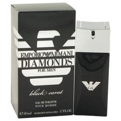 Giorgio Armani Emporio Diamonds Black Carat For Men EDT meestele 50 ml цена и информация | Мужские духи | kaup24.ee