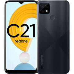 Nutitelefon Realme C21 4/64GB Cross Black hind ja info | Telefonid | kaup24.ee