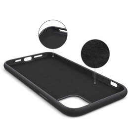 Hallo Liquid Silicone Back Case silikoonist telefoniümbris Apple iPhone 11 Pro Must цена и информация | Чехлы для телефонов | kaup24.ee