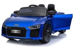 Электрический спортивный автомобиль для детей Audi R8 Spyder, синий цена и информация | Электромобили для детей | kaup24.ee