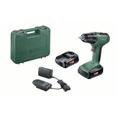 Аккумуляторная дрель Bosch UniversalDrill18 (2x1,5Aч)  цена и информация | Шуруповерты, дрели | kaup24.ee