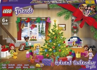 41690 LEGO® Friends Рождественский календарь цена и информация | Развивающий мелкую моторику - кинетический песок KeyCraft NV215 (80 г) детям от 3+ лет, бежевый | kaup24.ee