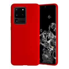 Hallo Liquid Silicone Back Case silikoonist telefoniümbris Samsung Galaxy Note 20 Punane hind ja info | Telefoni kaaned, ümbrised | kaup24.ee