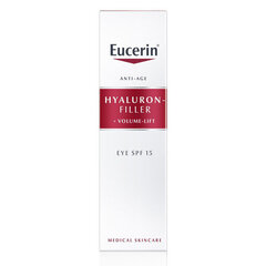 Крем для области вокруг глаз Eucerin Hyaluron Filler (15 мл) цена и информация | Сыворотки, кремы для век | kaup24.ee