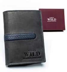 Meeste naturaalsest nahast rahakott Always Wild, must hind ja info | Meeste rahakotid | kaup24.ee