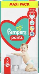 Püksmähkmed Pampers Pants Maxi Pack 3 suurus, 56 tk hind ja info | Mähkmed | kaup24.ee