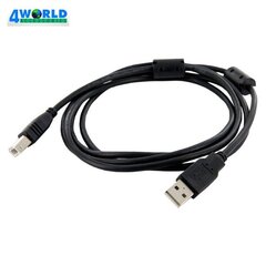 Кабель для принтера 4World 05351 USB 2.0 A-plug AM-BM 1.4 м цена и информация | Кабели и провода | kaup24.ee