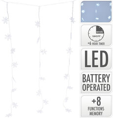 LED valguskett-kardin, 1,25 m цена и информация | Гирлянды | kaup24.ee