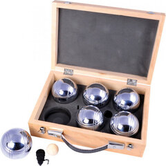 Game Petanque silver in wooden box цена и информация | Настольные игры, головоломки | kaup24.ee