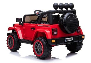 Kahekohaline laste elektriauto Jeep 4x4, punane hind ja info | Laste elektriautod | kaup24.ee