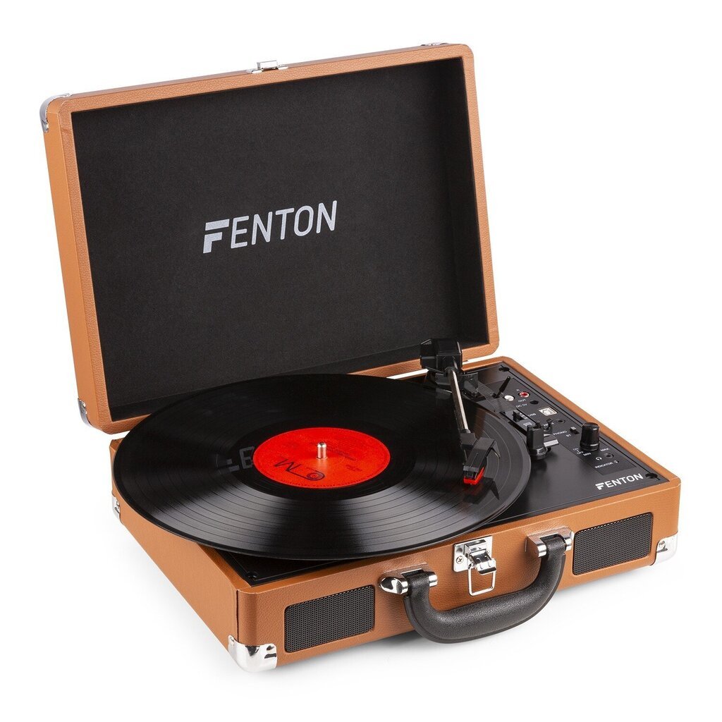 Fenton RP115F Brown hind ja info | Vinüülplaadimängijad ja grammofonid | kaup24.ee