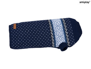 Amiplay свитер для собаки Bergen Navy Blue, 28 см цена и информация | Одежда для собак | kaup24.ee