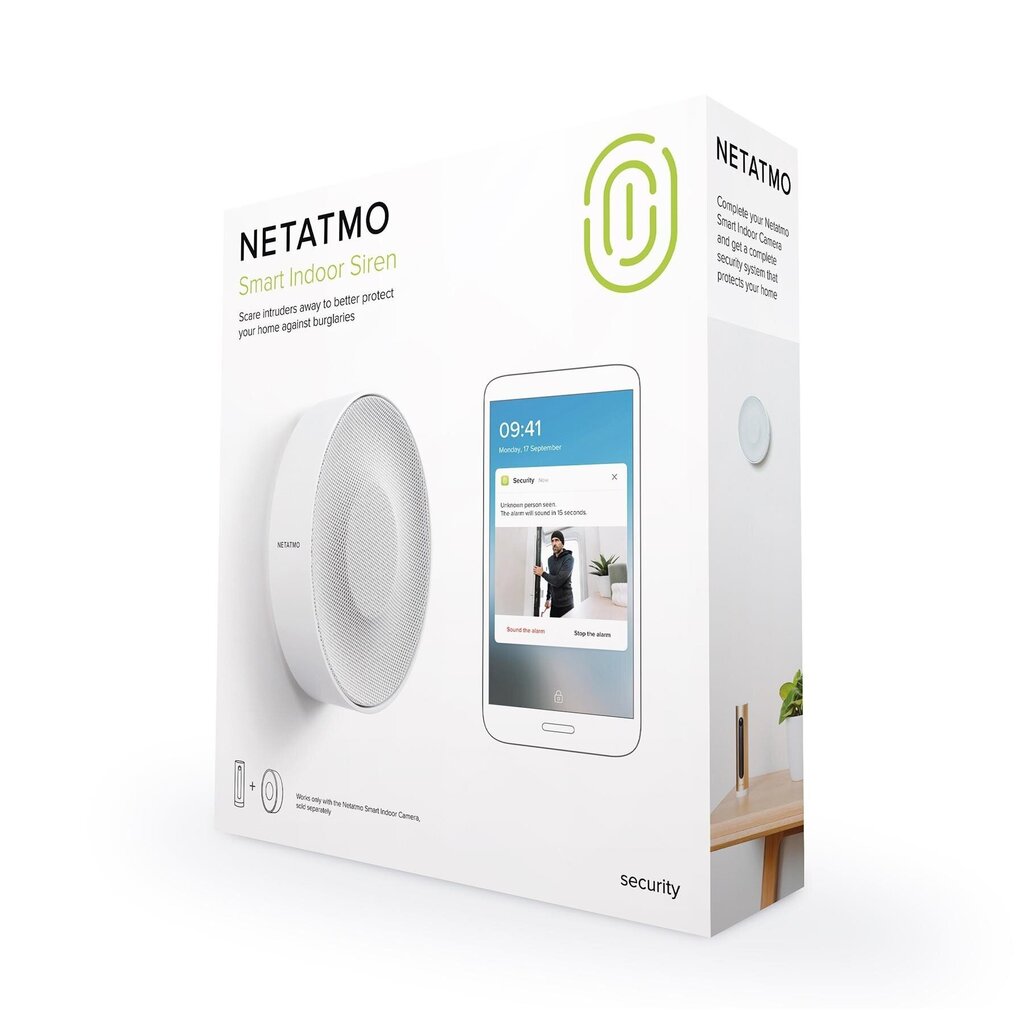 Netatmo Indoor Sireen hind ja info | Valvesüsteemid, kontrollerid | kaup24.ee