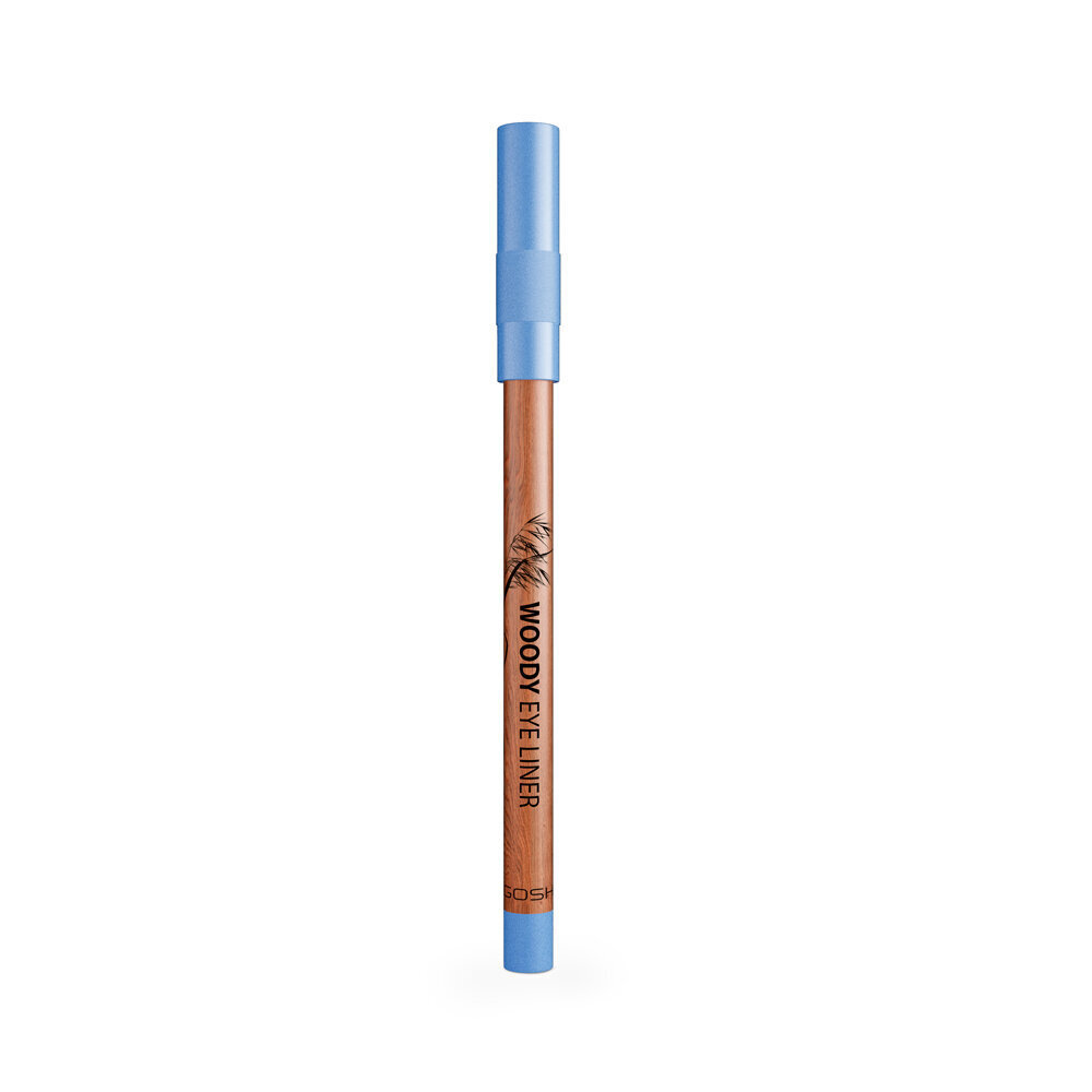 GOSH Woody Eye Liner silmalainer 1.1 g, 006 Blue Sprause цена и информация | Ripsmetušid, lauvärvid, silmapliiatsid, seerumid | kaup24.ee