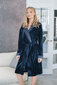 Naiste veluurist hommikumantel, sinine hind ja info | Naiste hommikumantlid | kaup24.ee