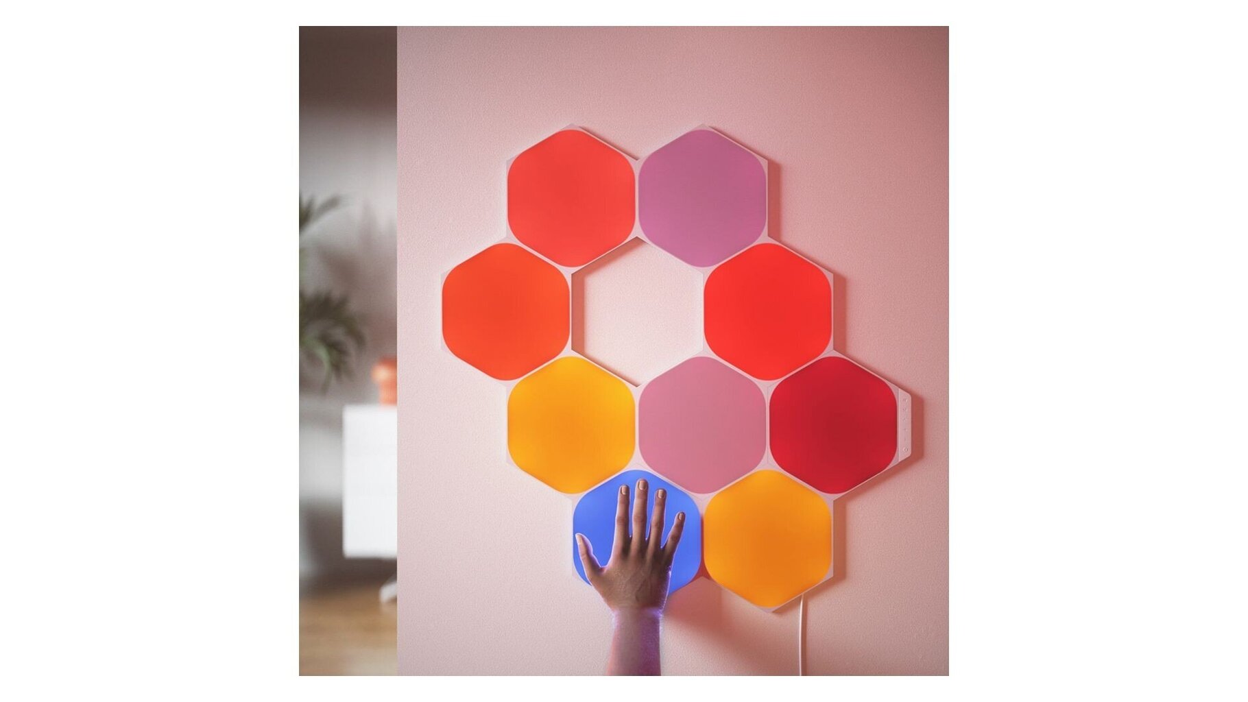 Nanoleaf Shapes Hexagons stardikomplekt - 15 paneeli hind ja info | Seinavalgustid | kaup24.ee
