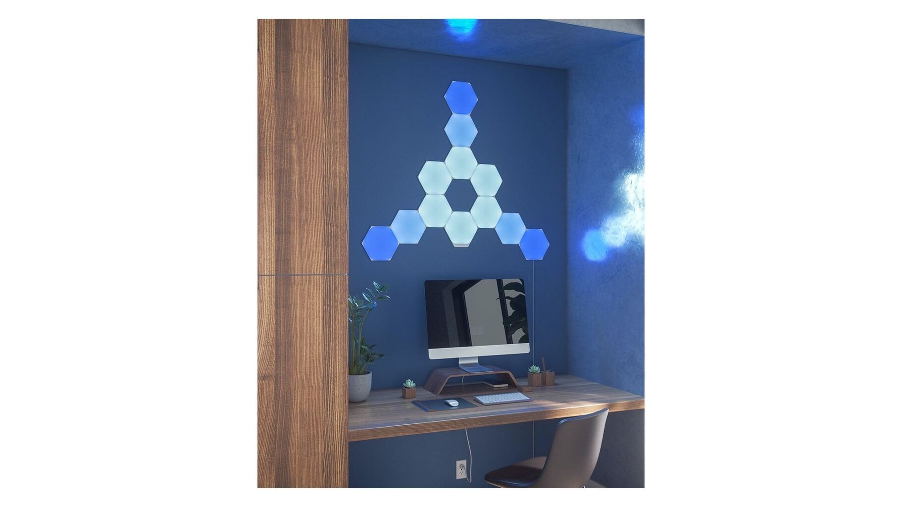 Nanoleaf Shapes Hexagons stardikomplekt - 15 paneeli цена и информация | Seinavalgustid | kaup24.ee