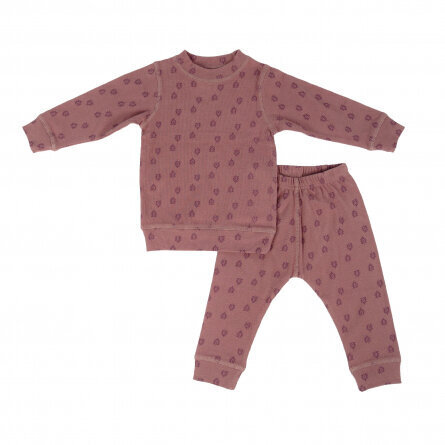 Akcija! Lodger Nombad Rib bērnu pidžama, 86 izm, Rosewood цена и информация | Poiste hommikumantlid ja pidžaamad | kaup24.ee