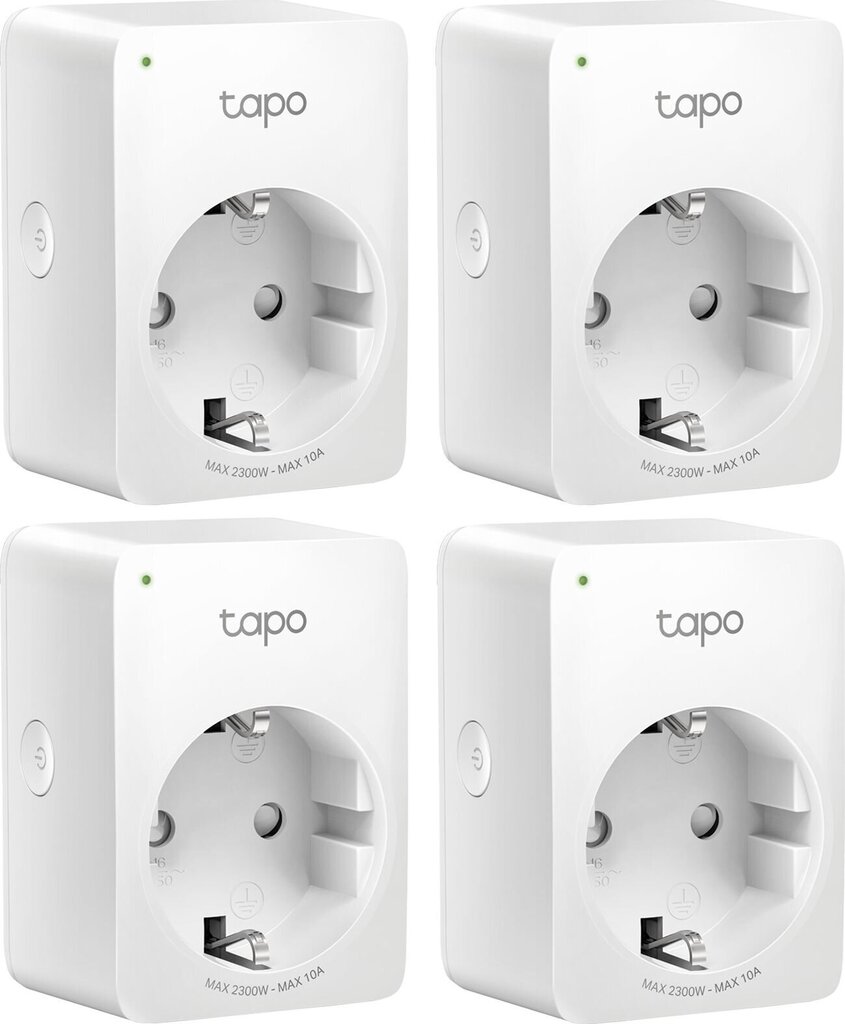 TP-LINK TAPO P100 MINI SMART WIFI SOCKET 4P цена и информация | Nutiseadmed ja aksessuaarid | kaup24.ee