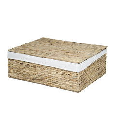 Плетеная коробка из водного гиацинта 58x45 см цена и информация | Ящики для вещей | kaup24.ee